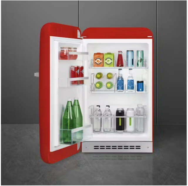 Smeg 135L 50's Style Retro Bar Fridge - Red